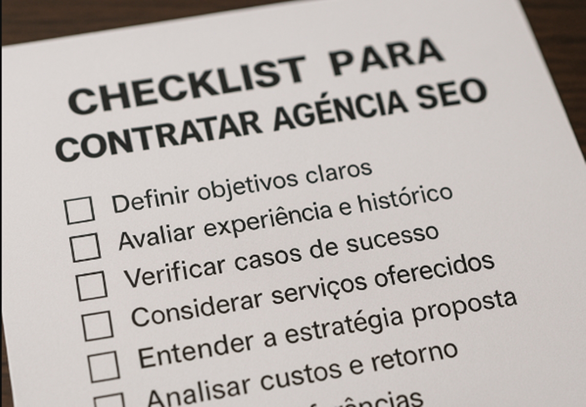 Checklist para contratar agência SEO